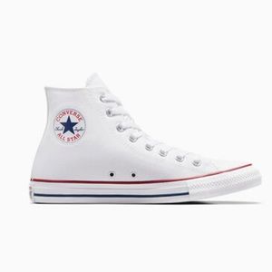 Converse Unisex white Chuck Taylor All Star Classic high top sneakers W 8 M 6